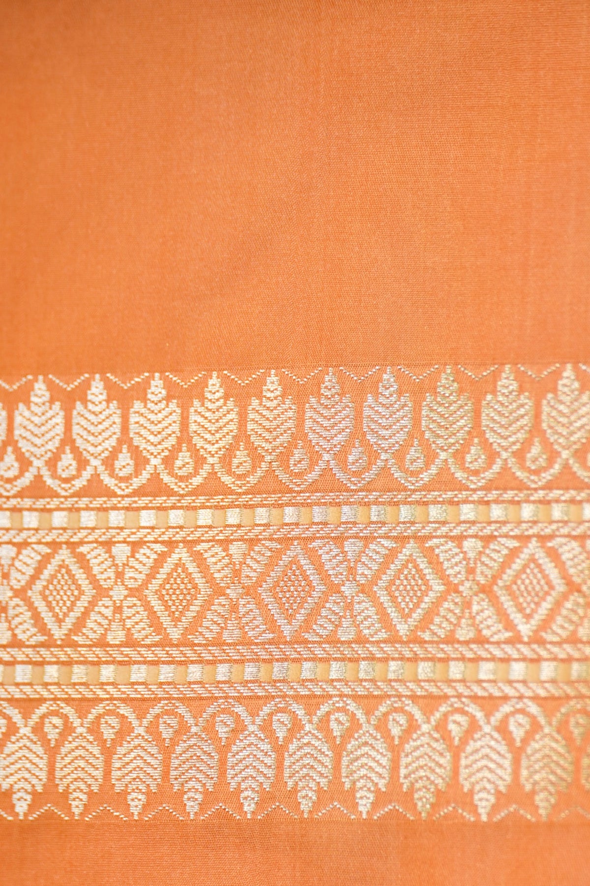 Peach Rangkaat Mashru Silk Saree