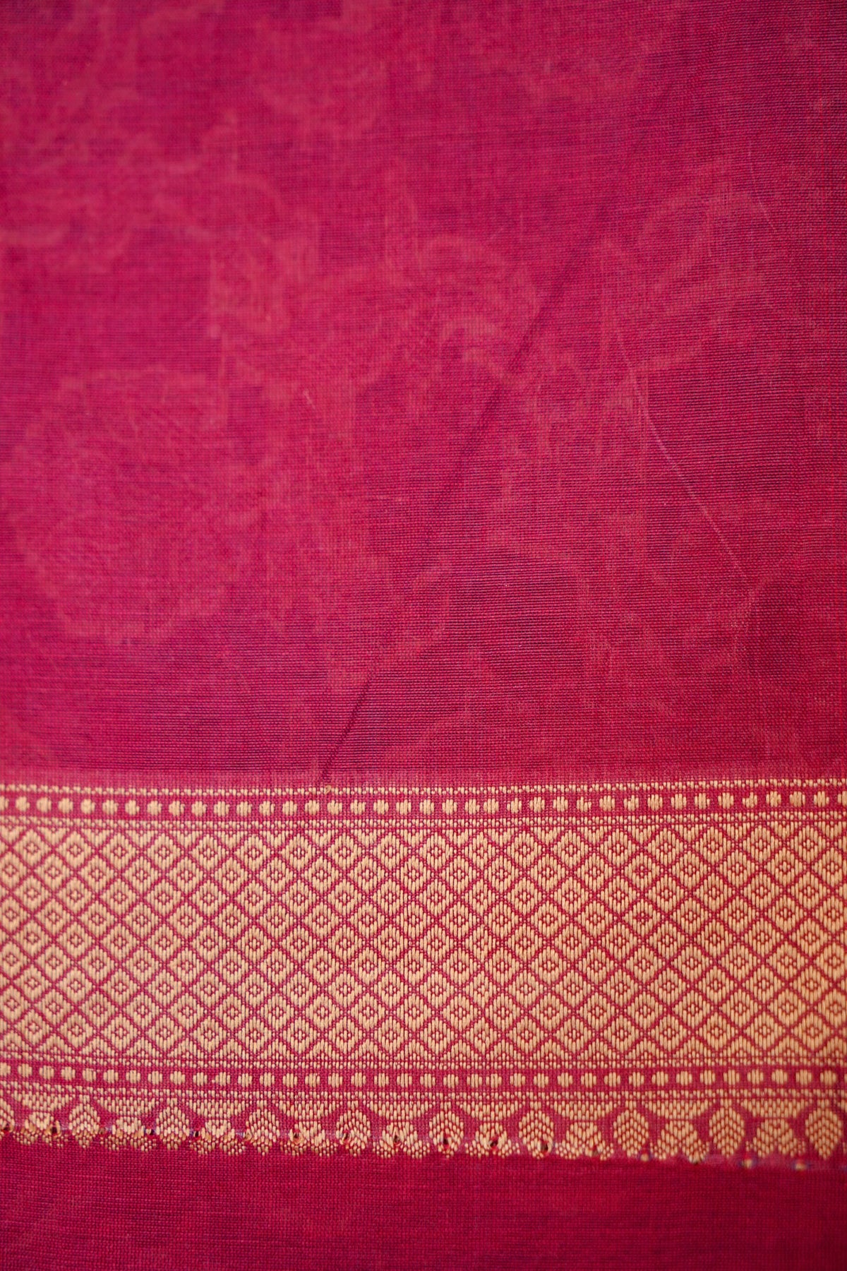 Wine Mercerise Silk Tilfi Saree