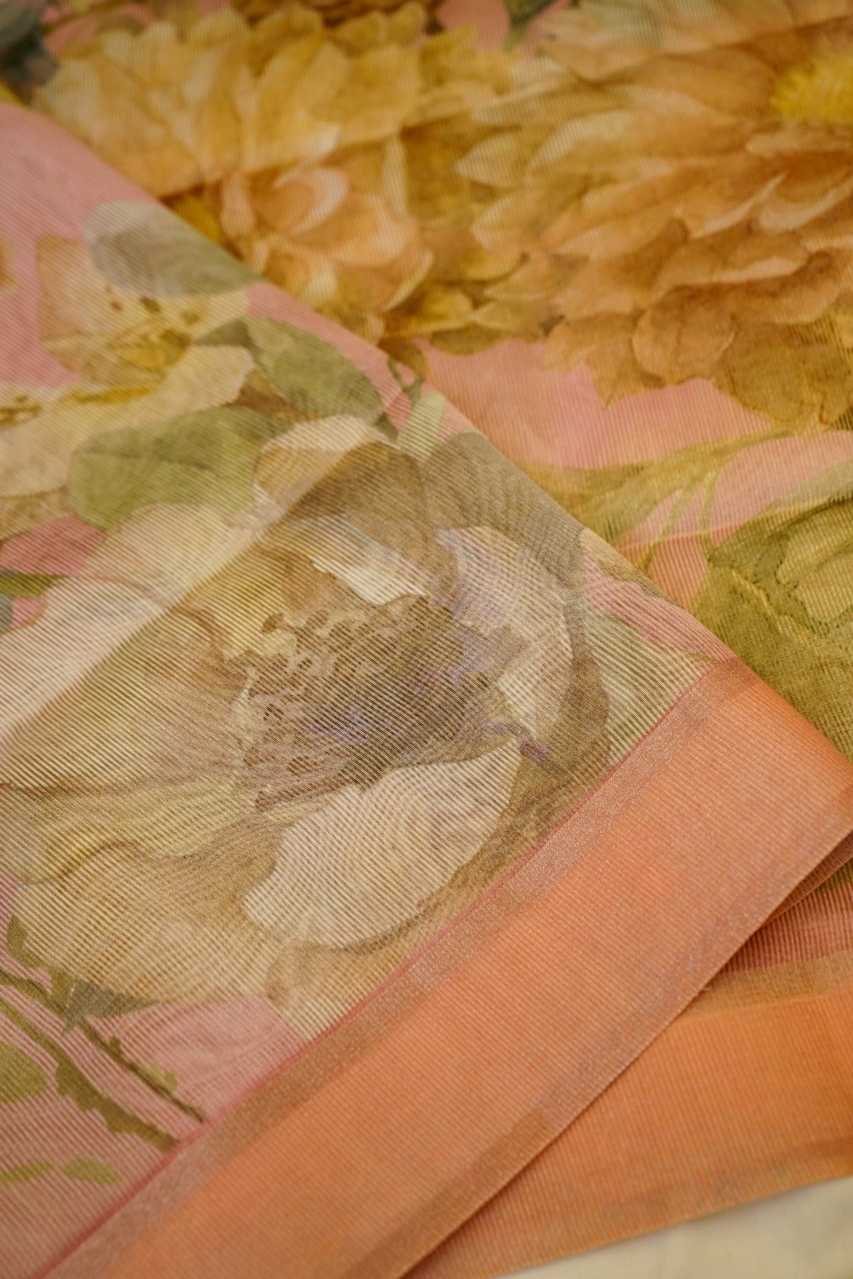 Light Pink Kora Tissue Silk Dupatta