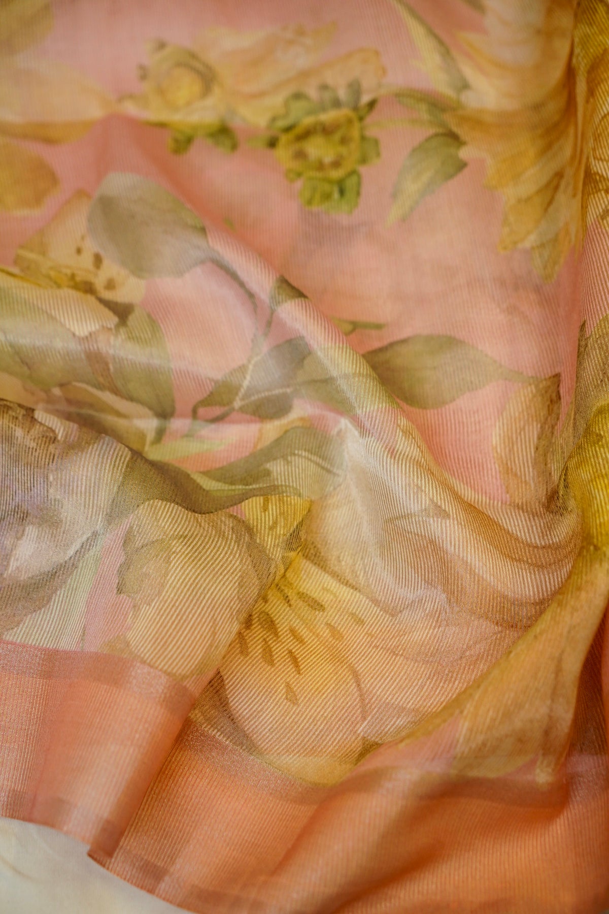 Light Pink Kora Tissue Silk Dupatta