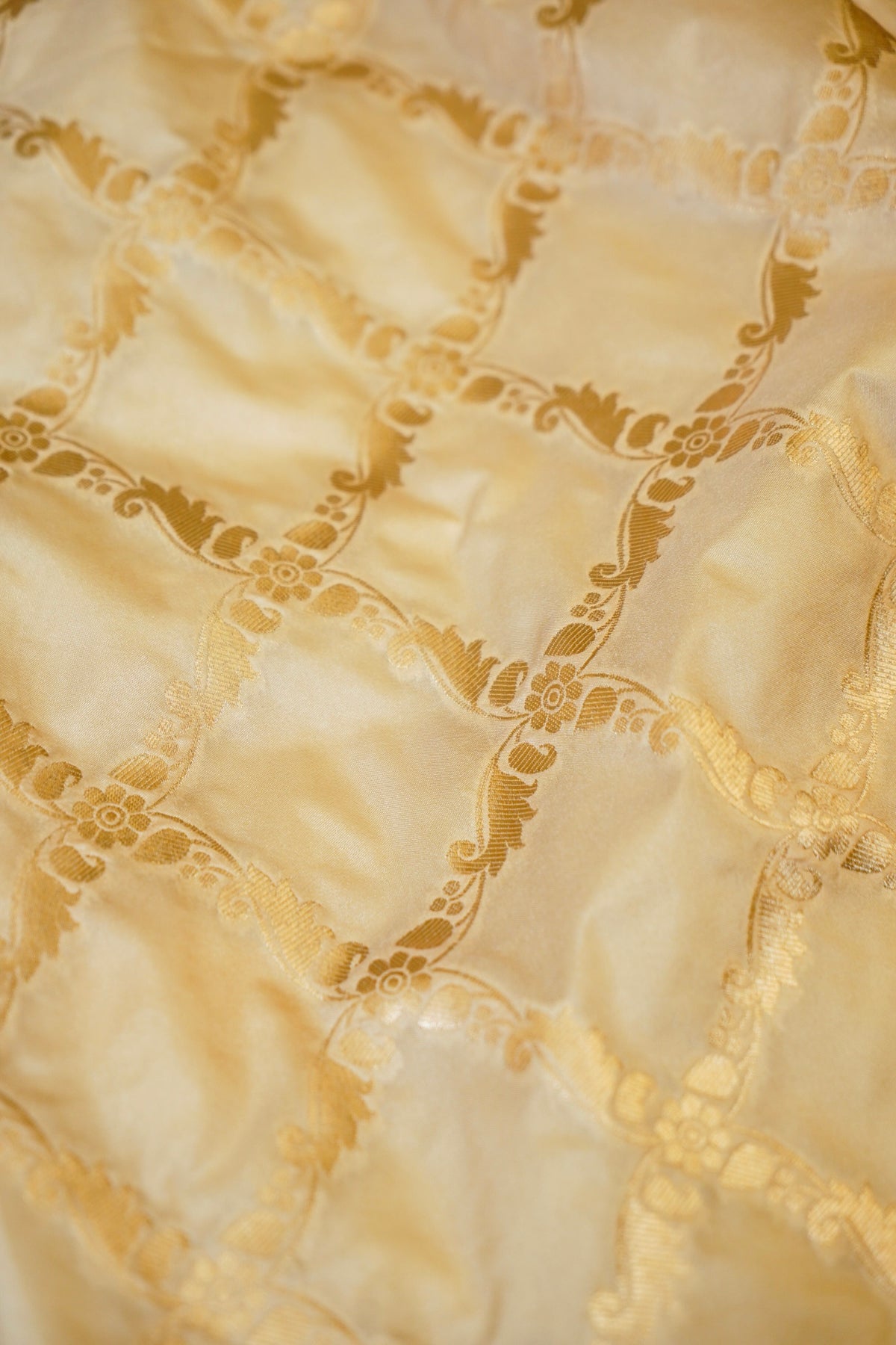 Gold Banarasi Katan Silk Dupatta