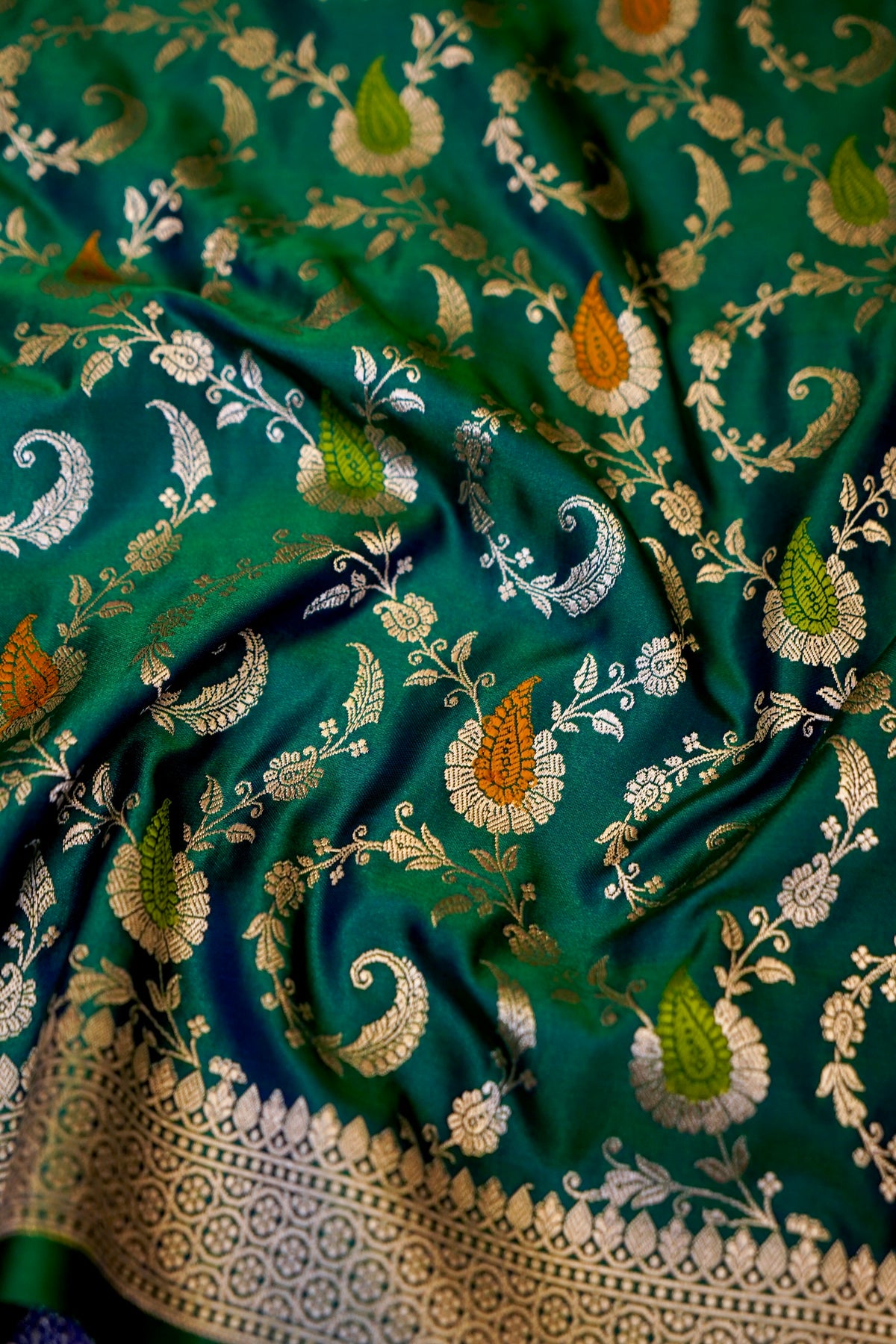Meenakari Banarasi Mashru Silk Dupatta