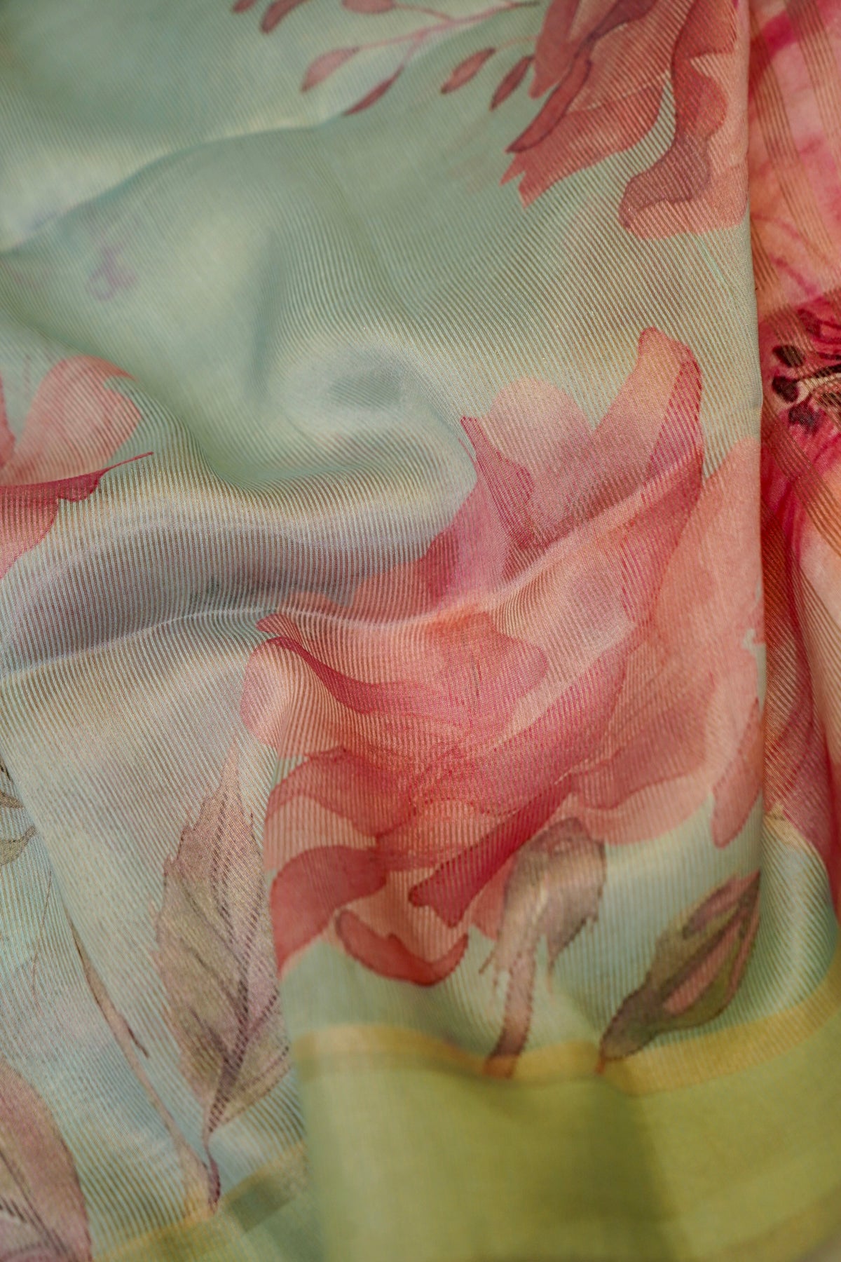 Sky Blue Kora Tissue Silk Dupatta