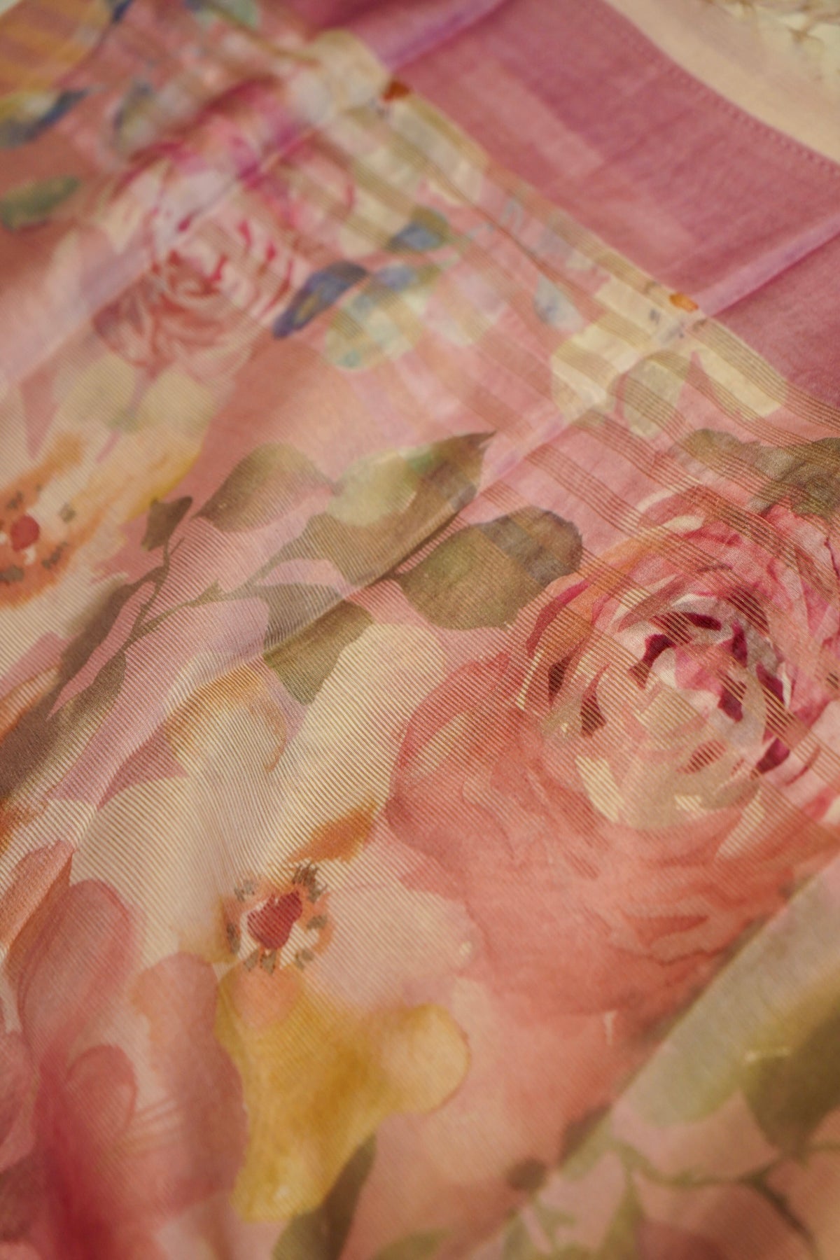 Pink Kora Tissue Silk Dupatta