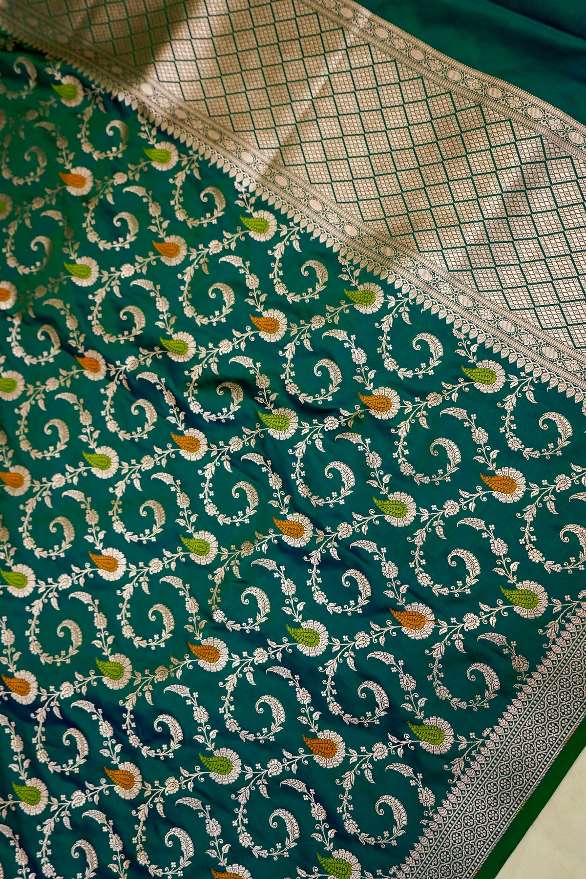 Meenakari Banarasi Mashru Silk Dupatta
